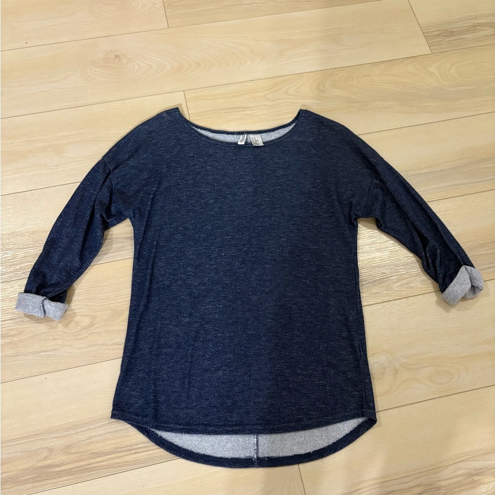 H&M Divided XS Blue Basic Top